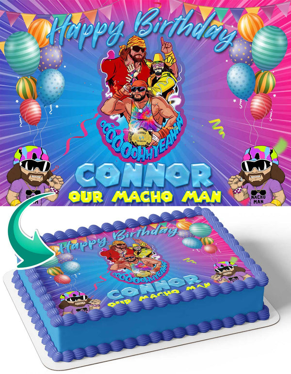 Macho Man Randy Savage Ooh Yeah Edible Cake Toppers