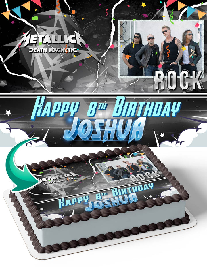 Metallica Rock Band Edible Cake Toppers
