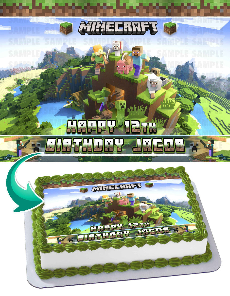 Minecraft Edible Cake Toppers – Ediblecaketopper