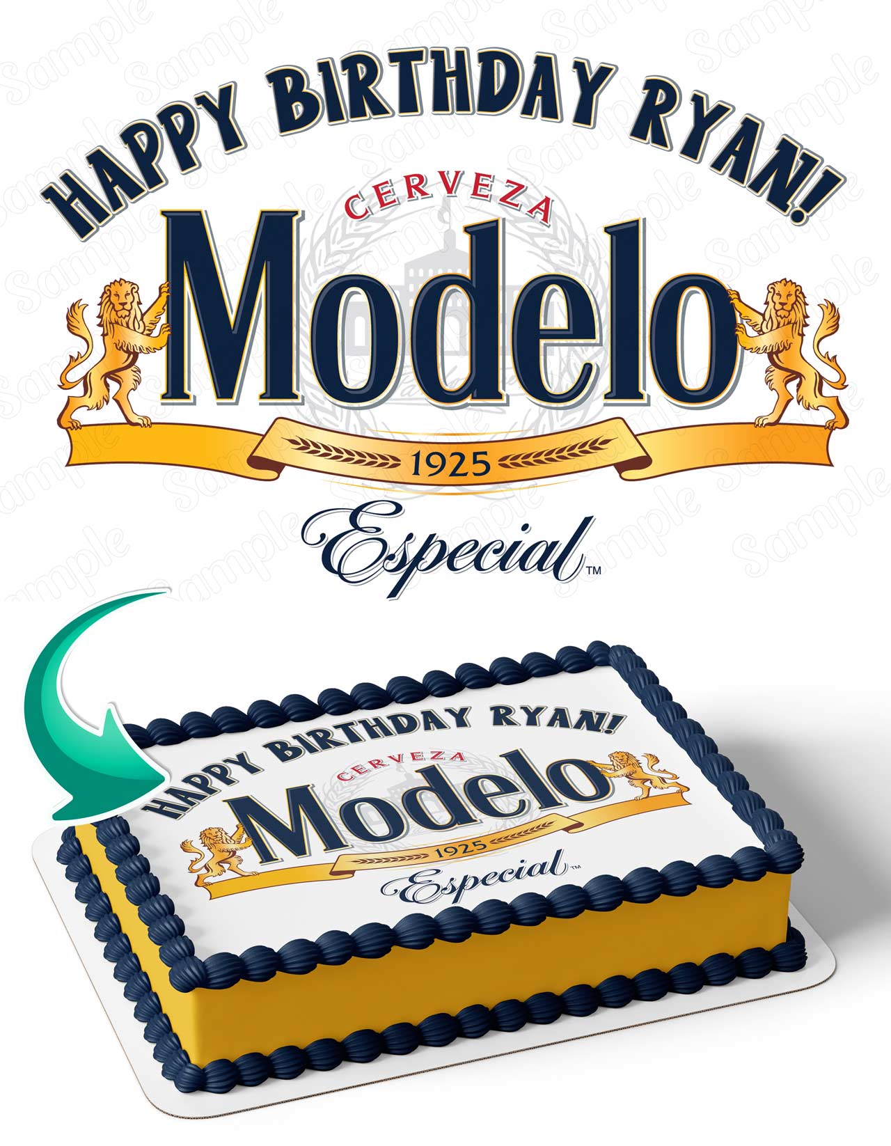 Modelo Especial Beer Edible Cake Toppers – Ediblecaketopper