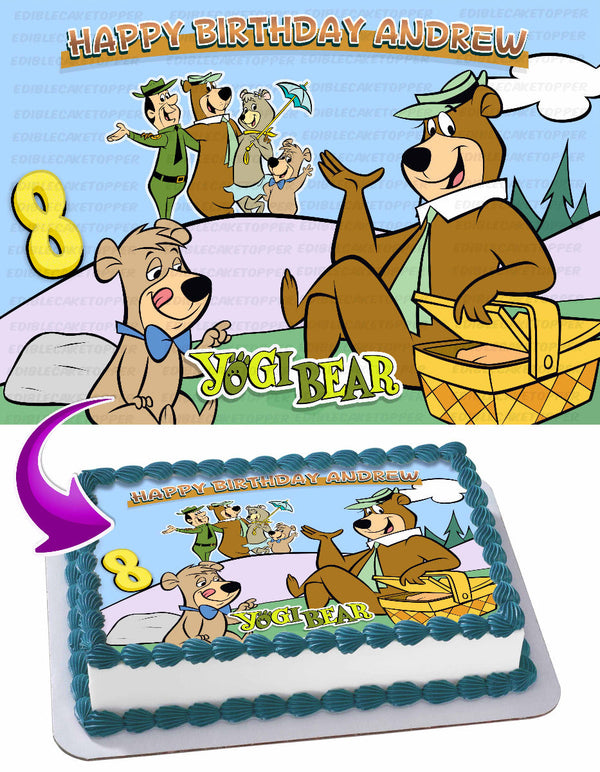 Yogi Bear Edible Cake Toppers