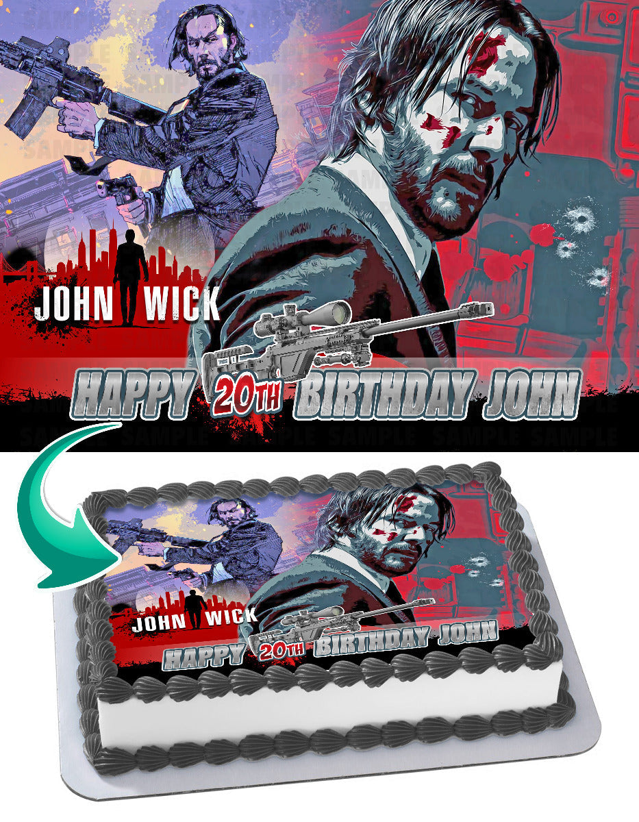 John Wick Edible Cake Toppers – Ediblecaketopper