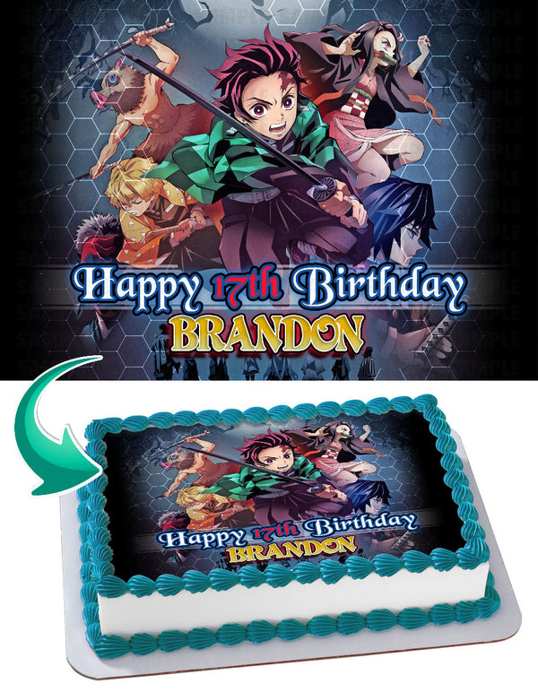 Demon Slayer Edible Cake Toppers