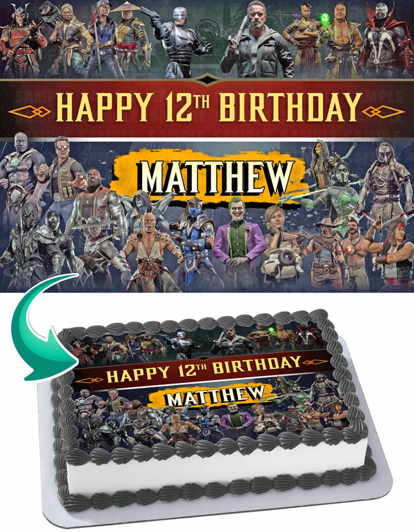 Mortal Kombat 11 Aftermath Edible Cake Toppers