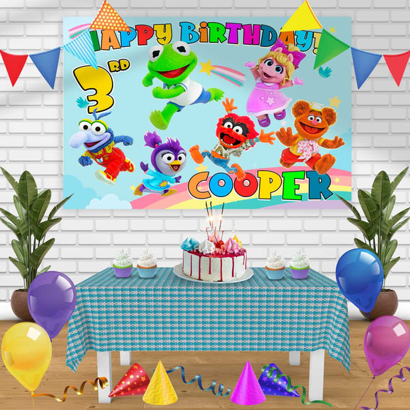 Muppet Baby Birthday Banner Personalized Party Backdrop Decoration ...