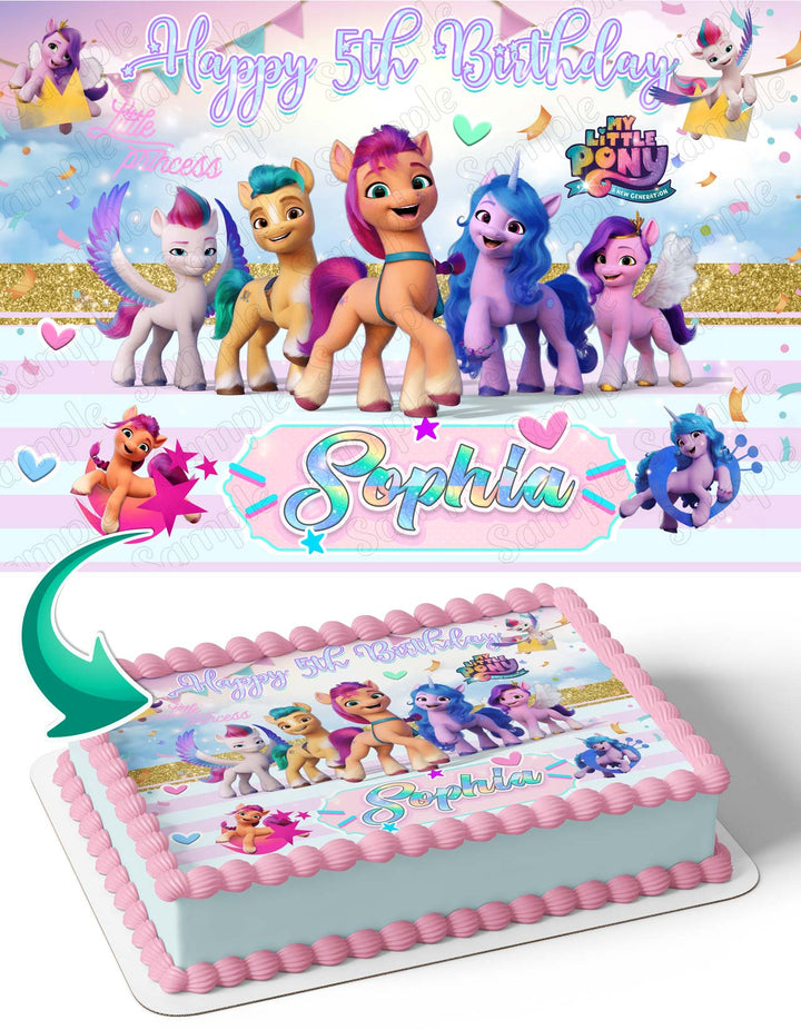 My Little Pony A New Generation Edible Cake Toppers