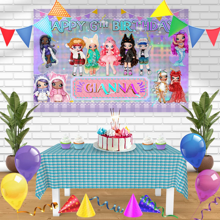 Na Na Na Surprise Bn Birthday Banner Personalized Party Backdrop Decoration