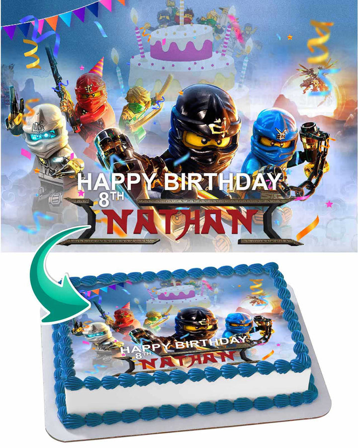 Ninjago Lego Edible Cake Toppers