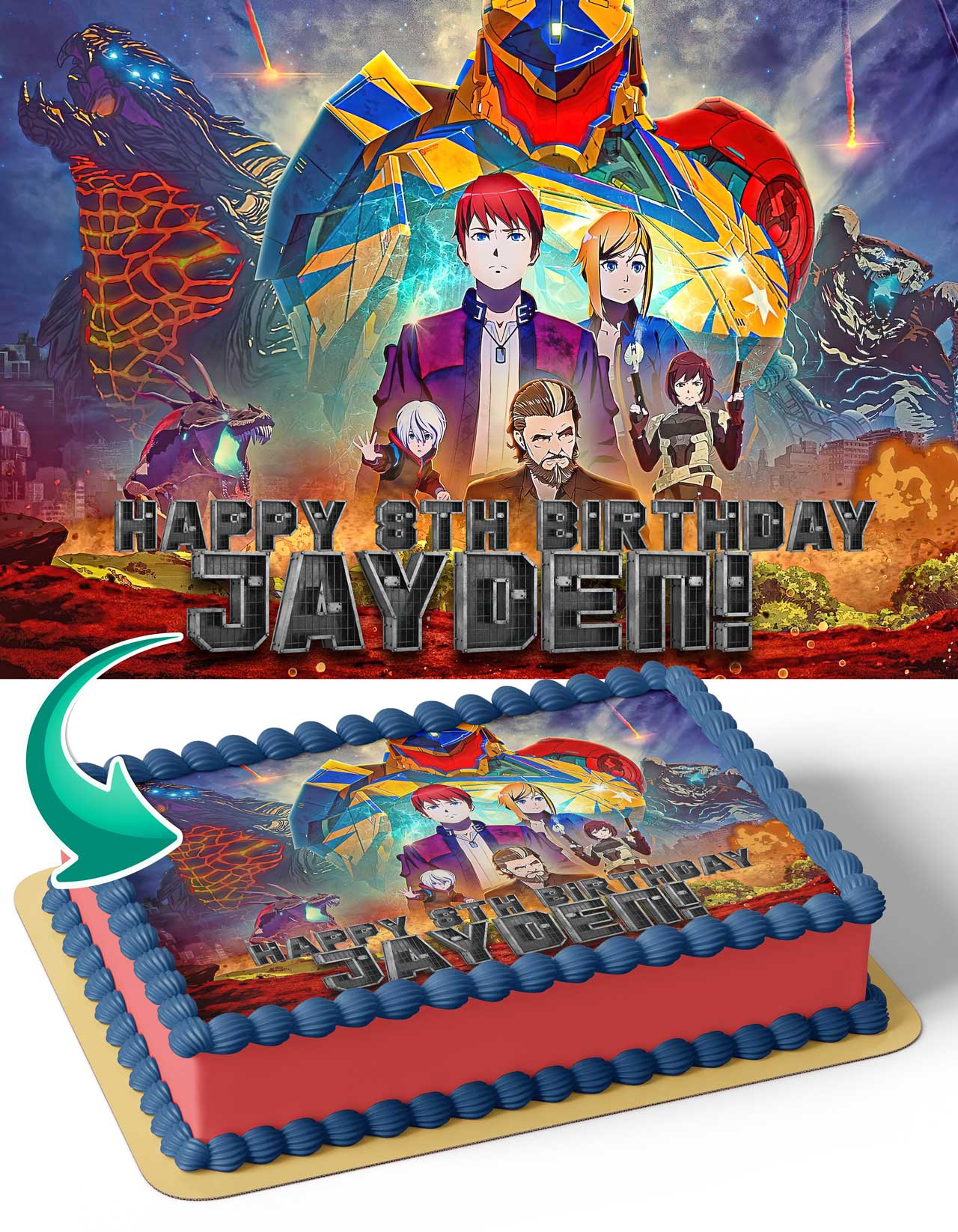 Pacific Rim The Black Edible Cake Toppers – Ediblecaketopper