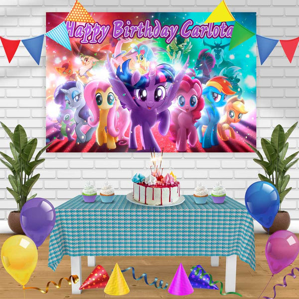 ponny 2 Birthday Banner Personalized Party Backdrop Decoration