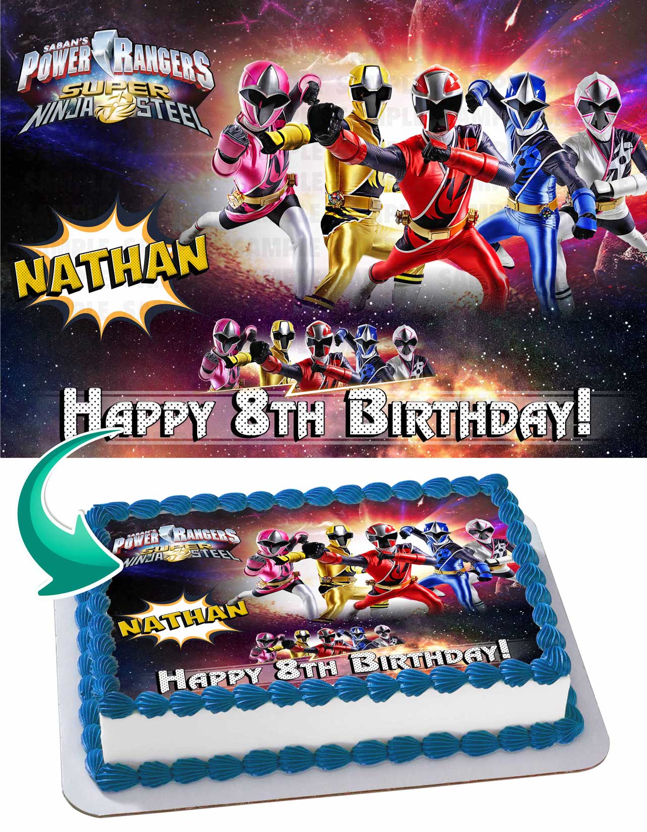 Adornos Para Tarta De Cumpleaños De Power Rangers Las Mejores Ofertas