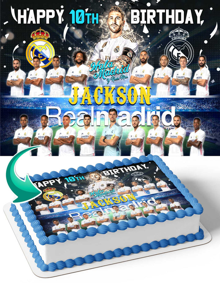 Real Madrid RM Edible Cake Toppers