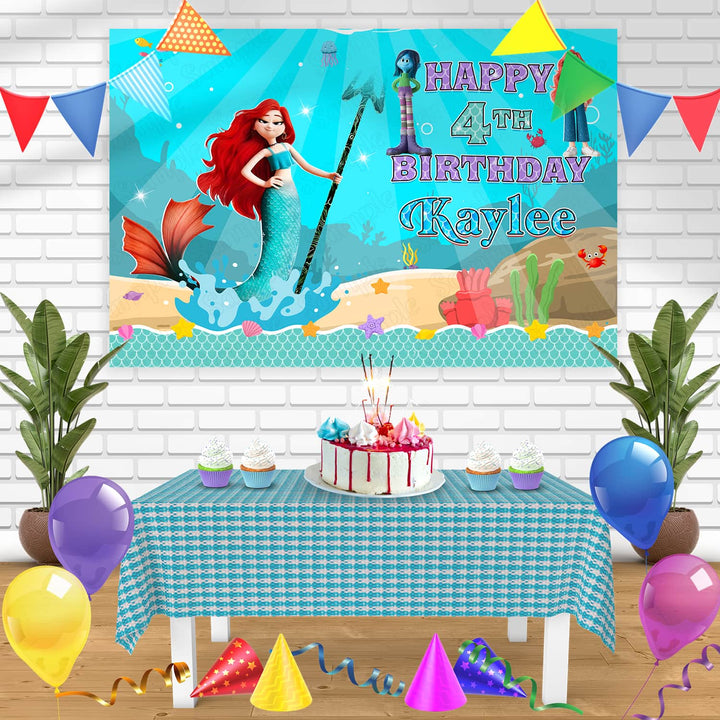 Ruby Gillman Teenage Kraken Chelsea Van Der Zee Bn Birthday Banner Personalized Party Backdrop Decoration
