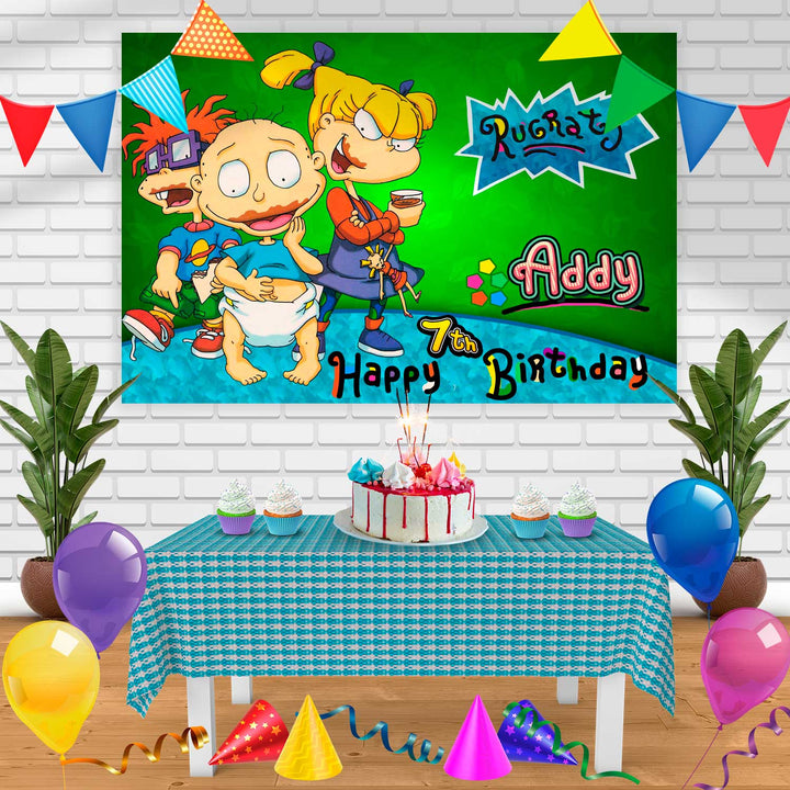 rugrats 2 Birthday Banner Personalized Party Backdrop Decoration