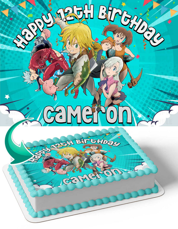 Seven Deadly Sins Season 6 Edible Cake Toppers