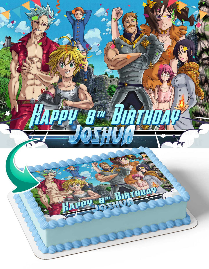 Seven Deadly Sins Season 7 Edible Cake Toppers