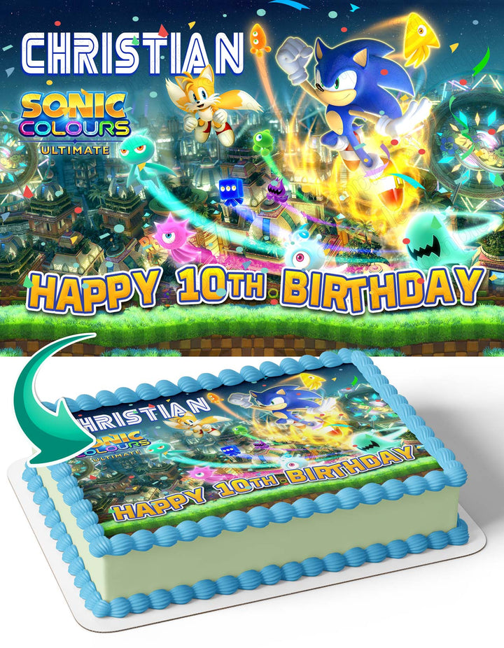 Sonic Colors Ultimate Edible Cake Toppers