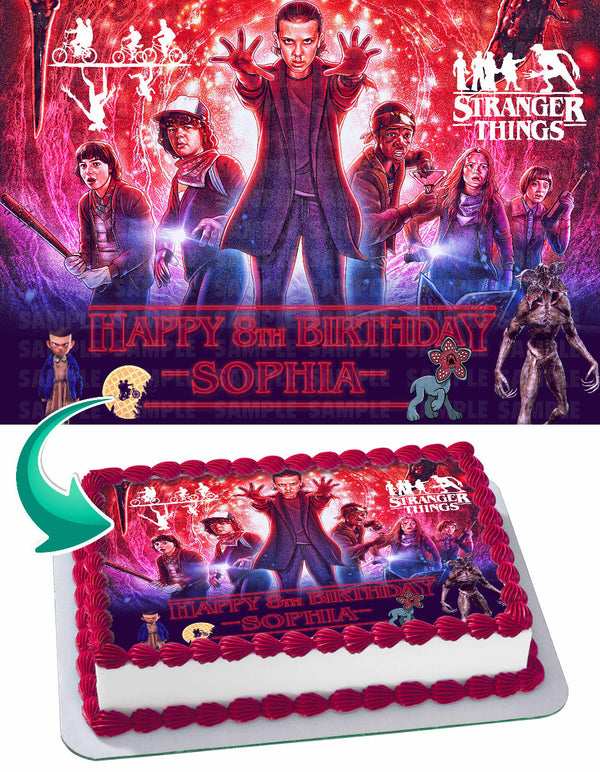 Stranger Things Edible Cake Toppers