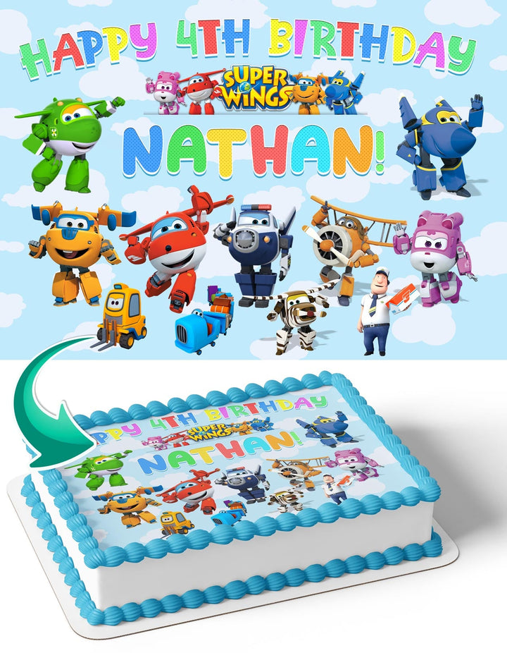 Super Wings SW Edible Cake Toppers