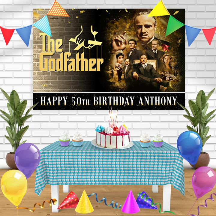 The Godfather Don Vito Corleone Al Pacino Bn Birthday Banner Personalized Party Backdrop Decoration