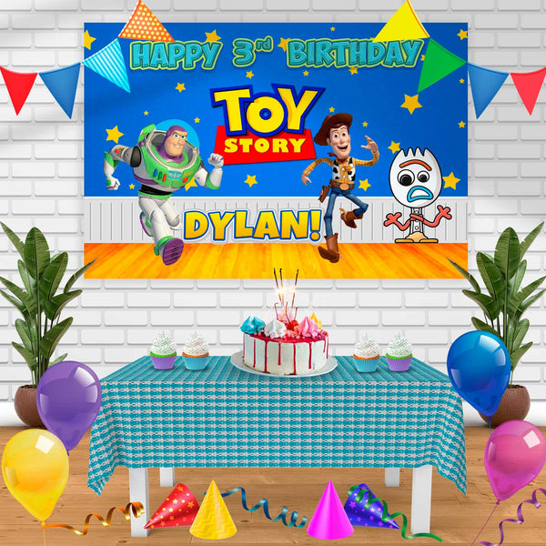 Toys story2 Birthday Banner Personalized Party Backdrop Decoration