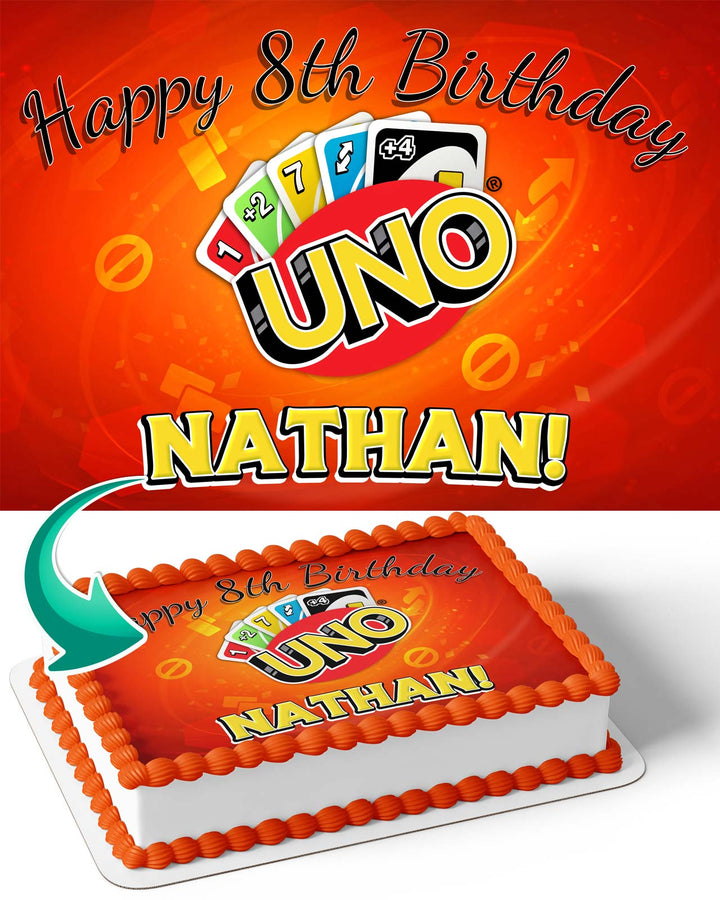 Uno Cards Edible Cake Toppers – Edible Cake Topper Corp