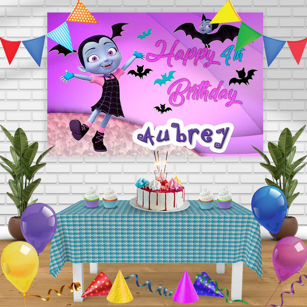 Vampirina 2 Birthday Banner Personalized Party Backdrop Decoration