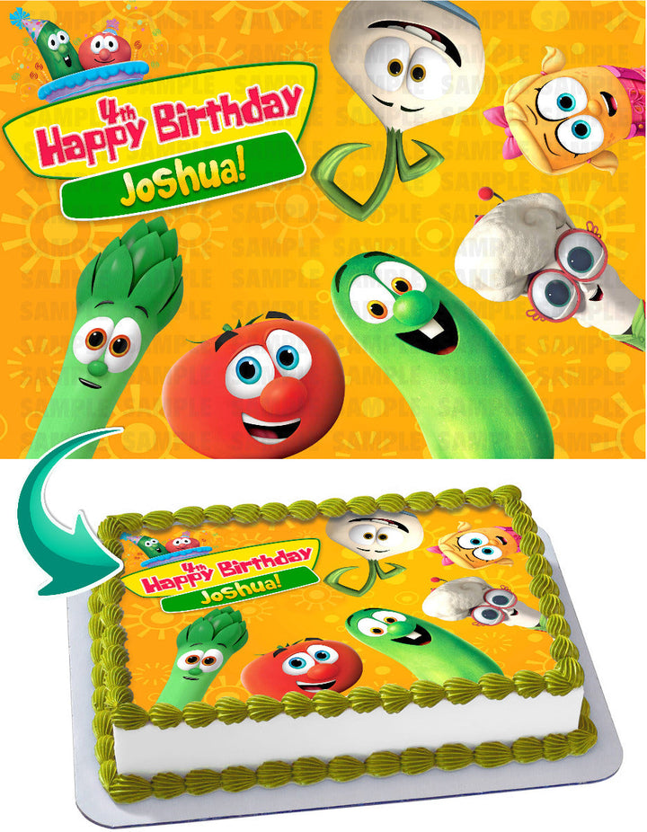 VeggieTales Edible Cake Toppers