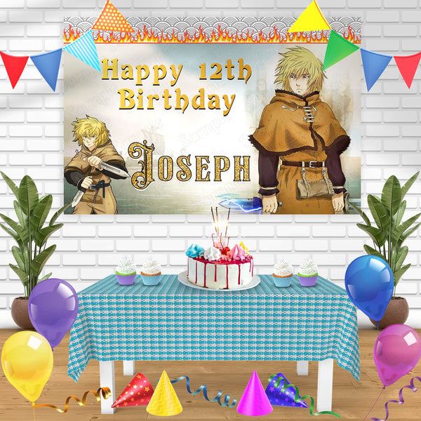 Vinland Saga Anime Bn Birthday Banner Personalized Party Backdrop Decoration