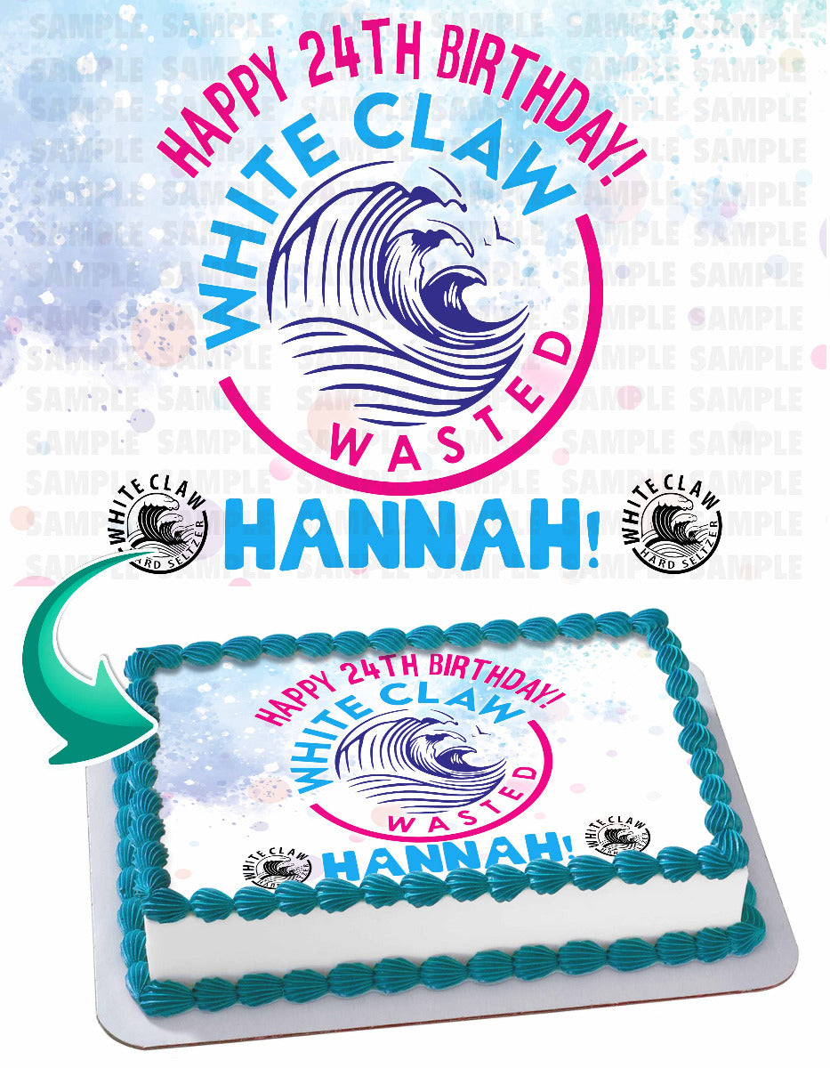 White Claw Edible Cake Toppers – Edible Cake Topper Corp