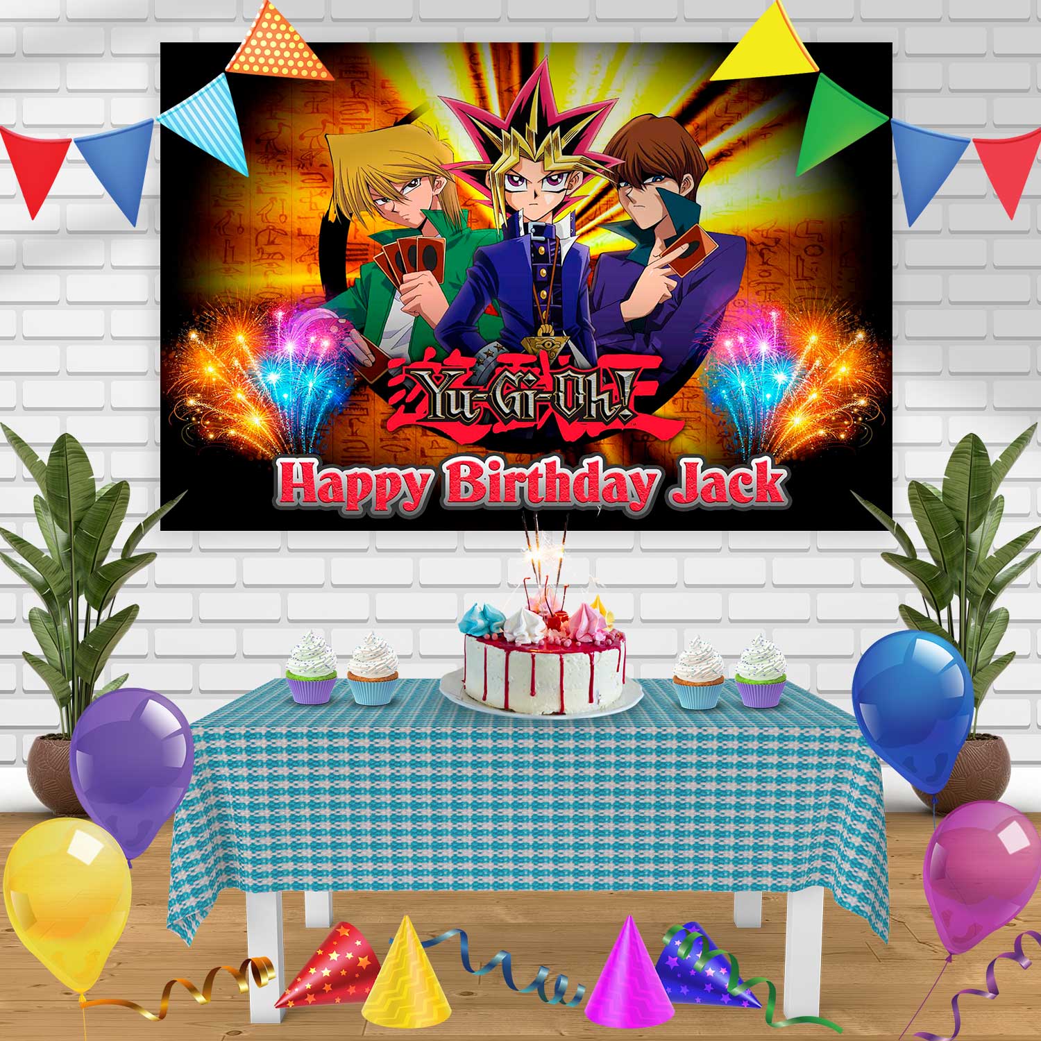 happy birthday yugioh card Cakecery Yu Gi Oh Edible Cake Image Topper Personalized Cake Banner 1/4 Sheet : Grocery & Gourmet Food Happy Birthday Grezar by BatMed