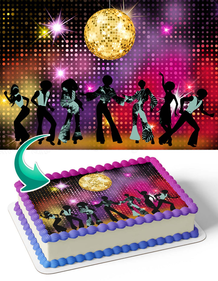 80s Disco Retro DanceDRD Edible Cake Toppers