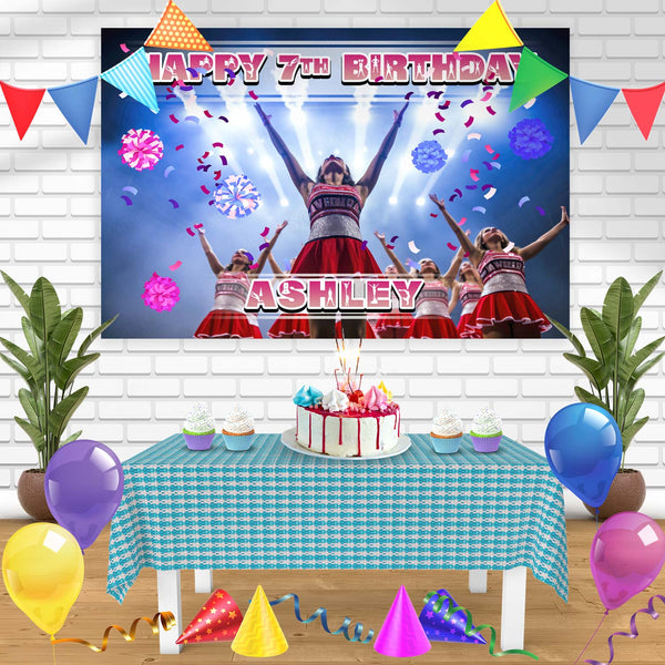 Cheerleadin Cheerleader Girls Cheer Bn Birthday Banner Personalized Party Backdrop Decoration