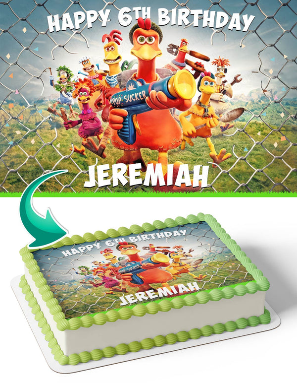 Chicken Run Dawn Of The Nugget 2023 Edible Cake Toppers