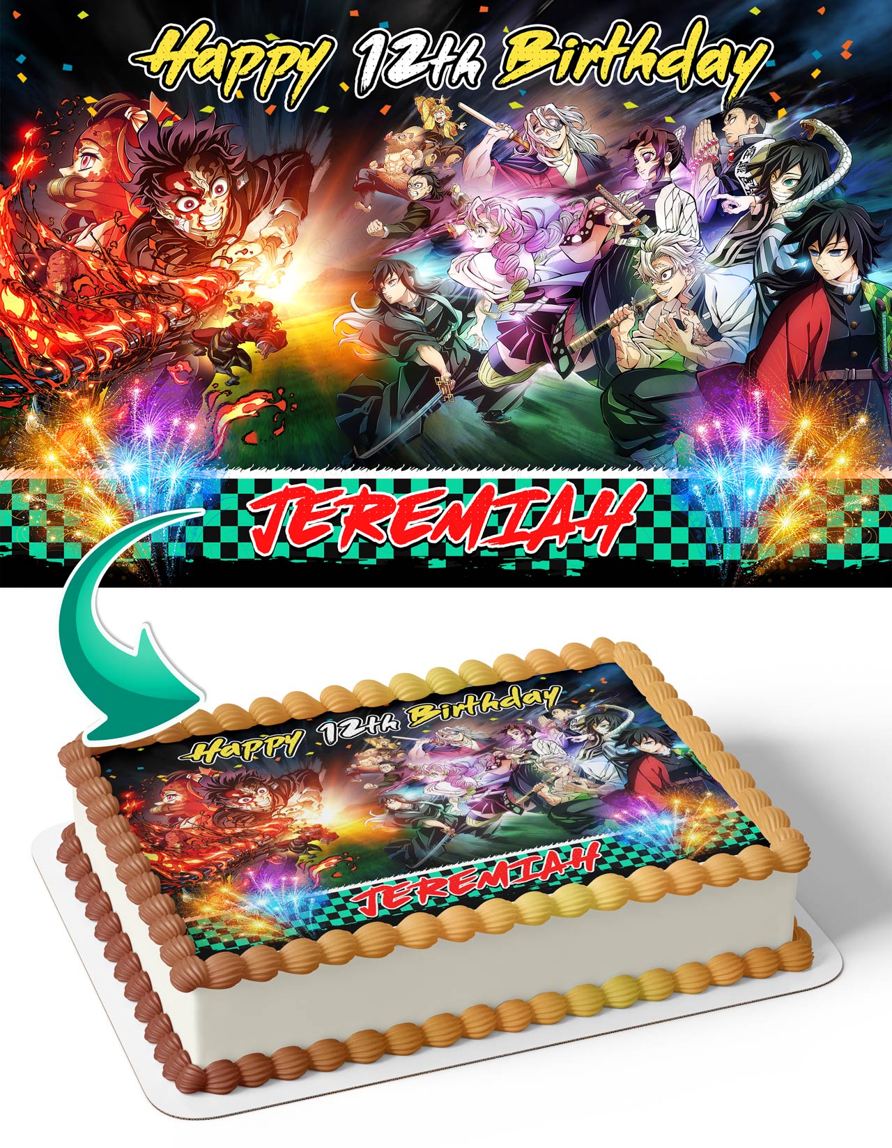 Demon Slayer Season 4 Edible Cake Toppers Edible Cake Topper Corp