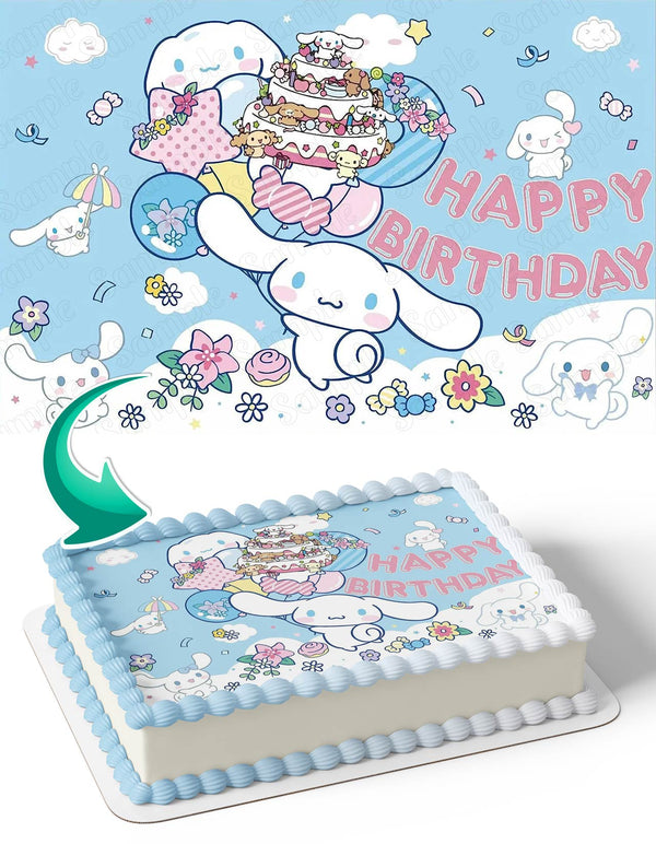 Hello Kitty Cinnamoroll Kawaii Sanro SHK Edible Cake Toppers