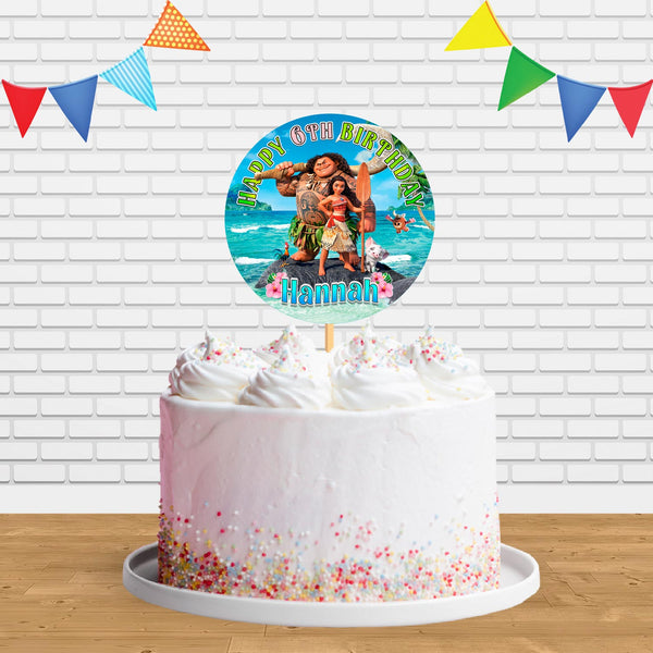 Moana Maui Hei Pua Ocean Ct Cake Topper Centerpiece Birthday Party Decorations