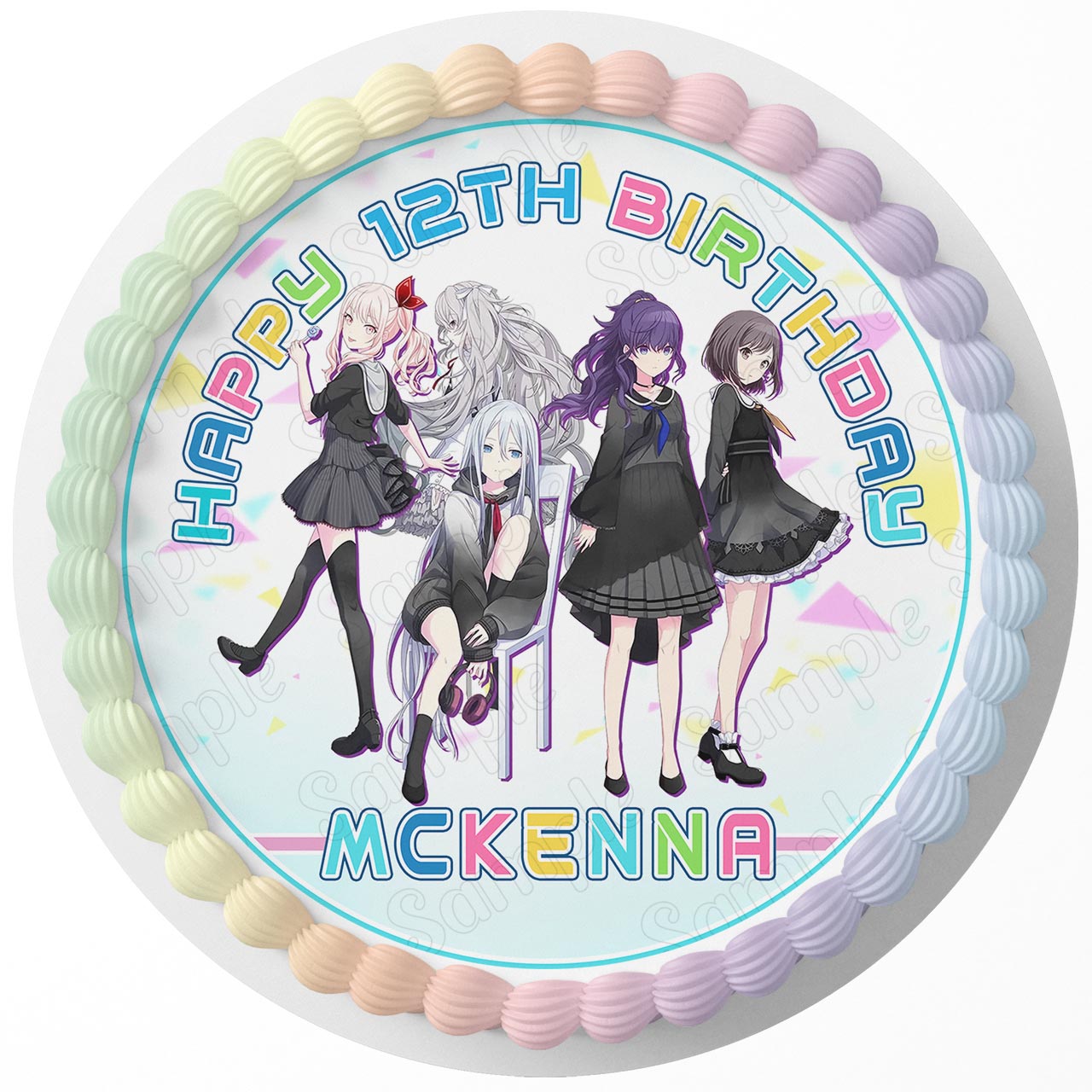 Project SEKAI COLORFUL STAGE Edible Cake Toppers Round – Ediblecaketopper