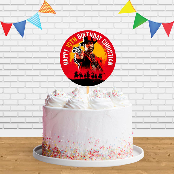 Red Dead Redemption 2 Ct Cake Topper Centerpiece Birthday Party Decorations