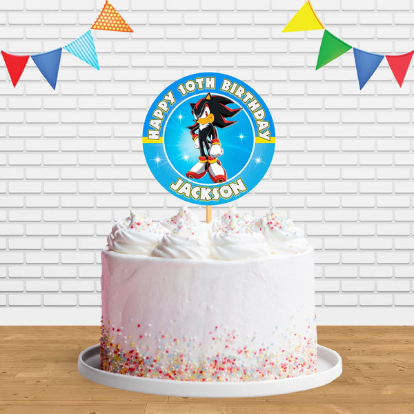 Sonic the Hedgehog Shadow Ct Cake Topper Centerpiece Birthday Party Decorations