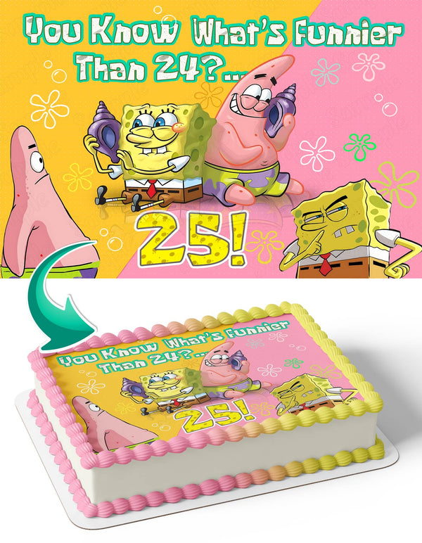 SpongeBob Whats Funnier Than 25 N Edible Cake Toppers
