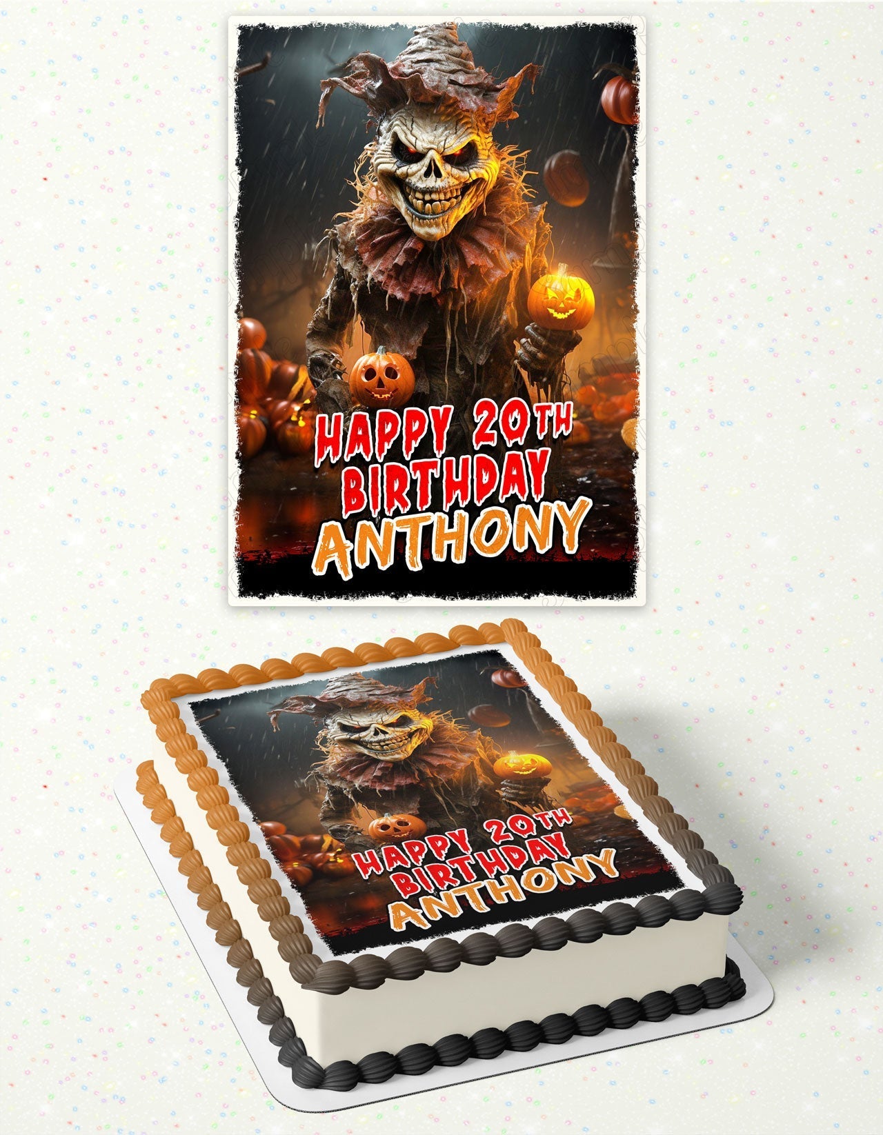 Spooky Halloween Horror Night Edible Cake Toppers Ediblecaketopper spooky-halloween-horror-night-edible-cake-toppers-ediblecaketopper