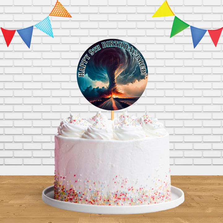 Super Tornado Storm Ct Cake Topper Centerpiece Birthday Party Decorations