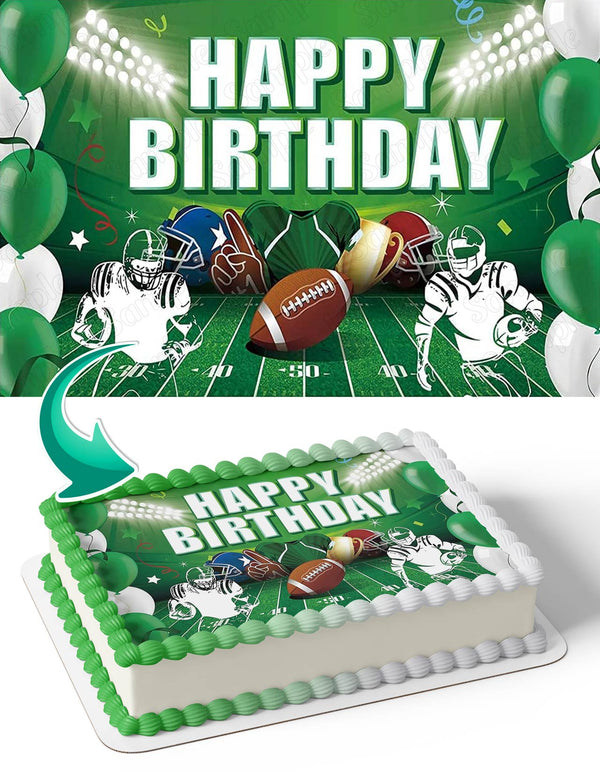 Superbowl Football Game NFL Edible Cake Toppers