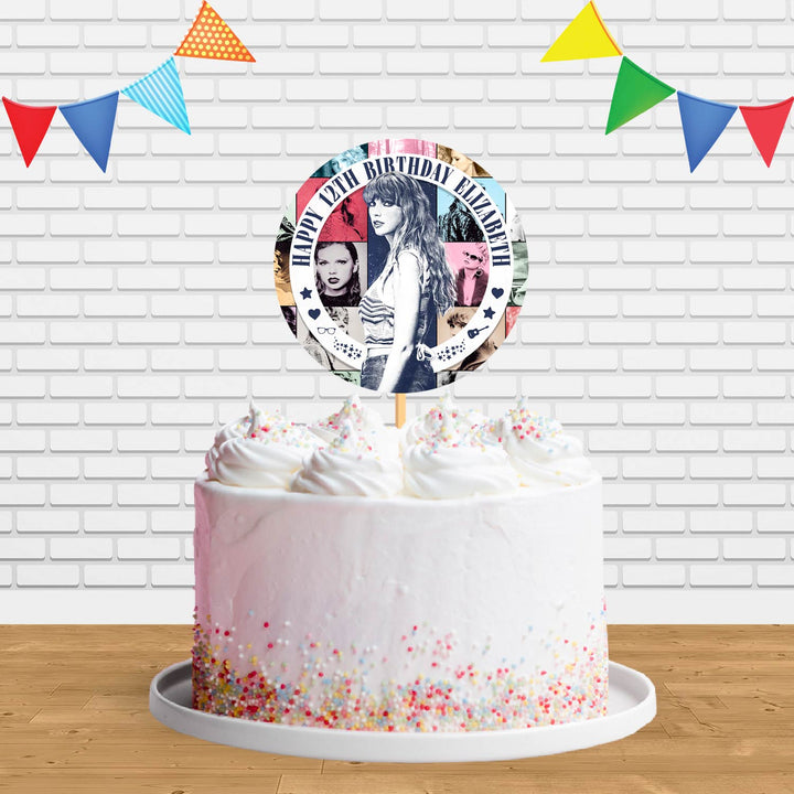 Taylor Swift The Eras Tour WBC Ct Cake Topper Centerpiece Birthday Party Decorations