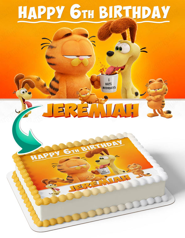 The Garfield Movie 2024 Edible Cake Toppers