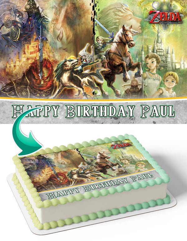 The Legend of Zelda Twilight Princess HD Edible Cake Toppers