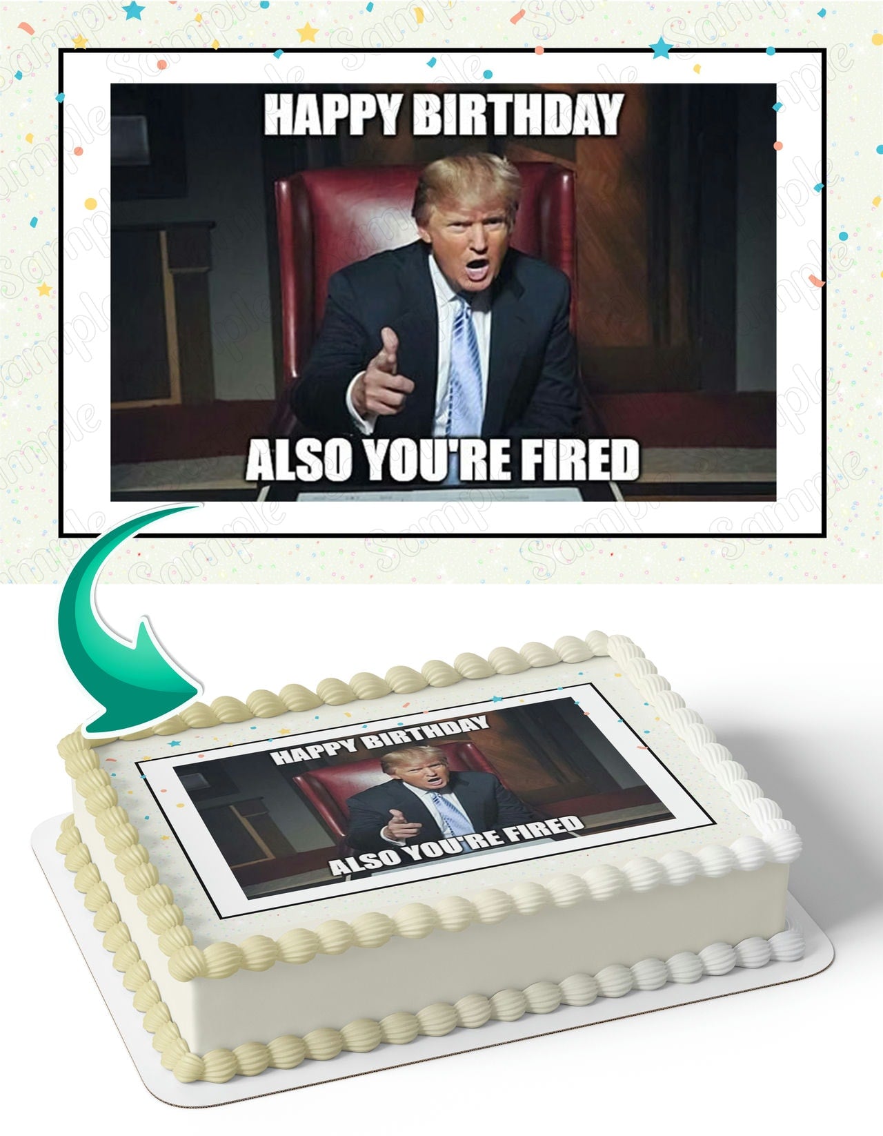 Trump Meme M2 Edible Cake Toppers – Edible Cake Topper Corp