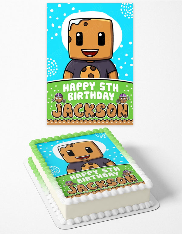 aCookieGod Minecraft YouTuber Edible Cake Toppers