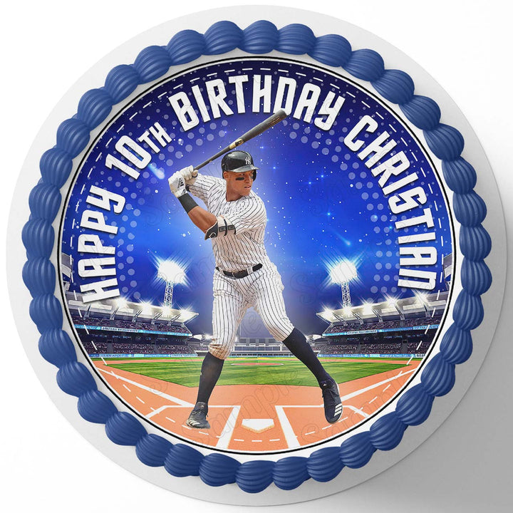 Aaron Judge New York Edible Cake Toppers Round